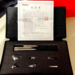 MITUTOYO REPLACEMENT PROBE SET 6 PIECES 7822 DIAL GAUGE EXTENSION ROD 3  JAPAN