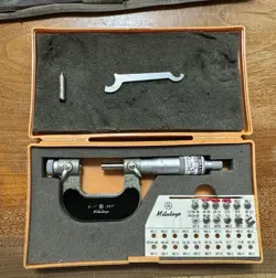 MITUTOYO TMC-1  6 ANVIL SETS MICROMETER 6 ANVIL SETS THREAD PITCH 