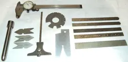 VINTAGE COLLECTION OF STARRETT AND MITUTOYO SCALES AND GAUGES