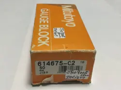 MITUTOYO SINGLE UNIT SUKEYA BLOCK GAUGE 614675-02 50MM JAPAN