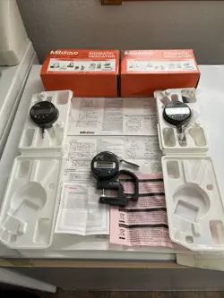 LOT OF 3 MITUTOYO DIGIMATIC DIGITAL THICKNESS GAUGES
