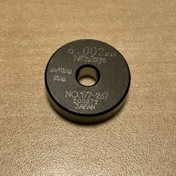 MITUTOYO SET RING 4.5MM SETTING GAUGE HOLE