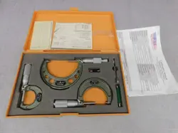 LOT OF 3 MITUTOYO 103-922 MICROMETER SET 3 PC. M5936