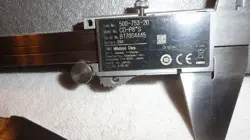 MITUTOYO 500-753-20 DIGITAL CALIPER 0-8 INCH, IP67, .0005 INCH /0.01MM, NO SPC