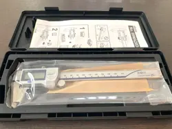 UNUSED MITUTOYO DIGITAL CALIPER CD-P155 WITH SPECIAL CASE MADE IN JAPAN F/S