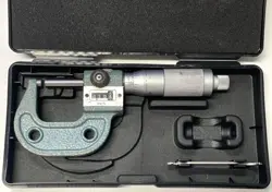 MITUTOYO 193-201 ROLLING DIGITAL OUTSIDE MICROMETER, 0-1