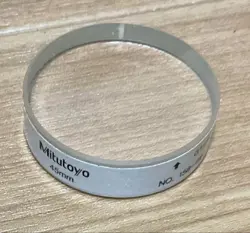 MITUTOYO 158-118 OPTICAL FLAT 12MM THICKNESS  0.1 MICROMETER FLATNESS 45MM W/BOX