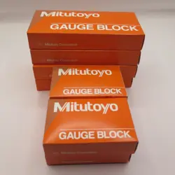 8 MITUTOYO GAUGE BLOCKS, NEW IN BOXES, MULTIPLE SIZES