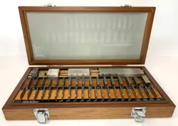 MITUTOYO 516-423 COMPLETE 36 PIECE GAUGE BLOCK SET + 12 WEAR BLOCKS 0.010-0.070