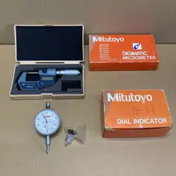 MITUTOYO DIGITAL MICROMETER GAUGE 2 PIECES
