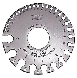 MITUTOYO 950 202      AMERICAN STANDARD WIRE GAGE FOR 0 36 GAGE N