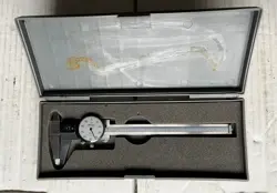 MITUTOYO 0-6 INCH DIGIT/DIAL COMBO CALIPER W/CASE  (MODEL 537-110, WORKS/UNIQUE)