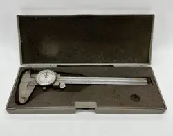 MITUTOYO # 505-626 DIAL CALIPER W/ CARRY BOX