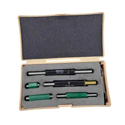 MITUTOYO 1 TO 5 INCH LONG 5-PIECE MICROMETER CALIBRATION STANDARD SET