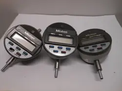 LOT OF 3 MITUTOYO DIGITAL INDICATORS 1/2 TRAVEL FOR PARTS  OR REPAIR