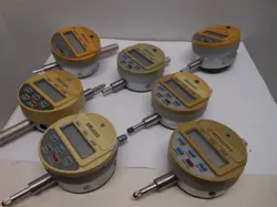 LOT OF 7 MITUTOYO DIGITAL INDICATORS 1/2 TRAVEL FOR PARTS  OR REPAIR