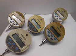 LOT OF 5 MITUTOYO DIGITAL INDICATORS 1/2 TRAVEL FOR PARTS  OR REPAIR