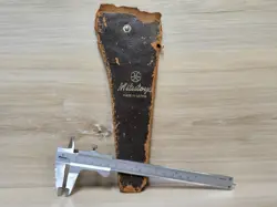 VINTAGE MITUTOYO 7” INCH VERNIER CALIPER WITH FINE ADJUSTMENT 1/128”