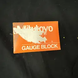 MITUTOYO STEEL GAUGE BLOCK; PART NO. 611165-531; SIZE .125 IN; USED