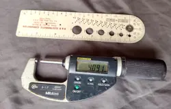 MITUTOYO 293-676 QUICKMIKE DIGIMATIC MICROMETER 0-1.2