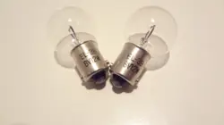 MITUTOYO UNITRON MEIJI MICROSCOPE BULB  EL-3B ( 2 EA)  8 VOLT 12 WATT