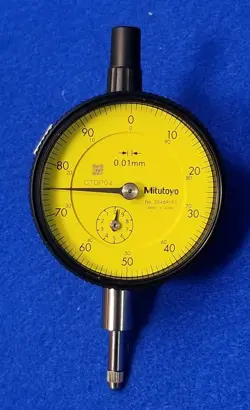 MITUTOYO 2046A-01 DIAL INDICATOR, 0 TO 10 MM RANGE,YELLOW 783DN8