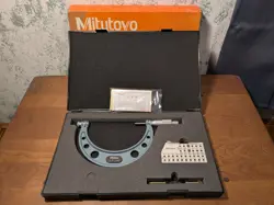 MITUTOYO 4-5 INCH THREAD PITCH MICROMETER W/ 4