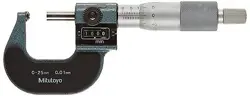 USED  MITUTOYO SINGLE SPHERICAL MICROMETER (COUNT) BMS 25K 295 115