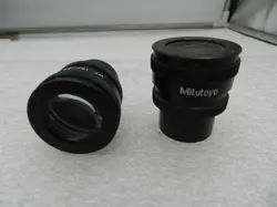 MITUTOYO WF 10X/24 MICROSCOPE EYEPIECES 378-856, FINESCOPE FS & ULTRAPLAN (PAIR)