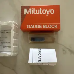 MITUTOYO STEEL RECTANGULAR GAGE BLOCK, ASME GRADE 00, 0.0209