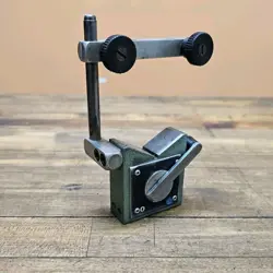 MITUTOYO MAGNETIC FLIP BASE STAND INDICATOR HOLDER W/ADJUSTABLE RODS ☆JAPAN