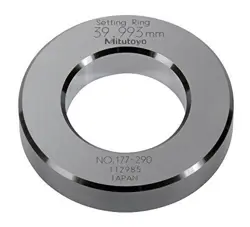 MITUTOYO 177-290 SETTING RING 40MM SIZE 15MM OUTSIDE DIAMETER +/-1.5MICROMETER