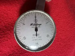 MITUTOYO SELF REVERSING DIAL TEST INDICATOR .0005” MACHINIST TOOL MAKER 513-202