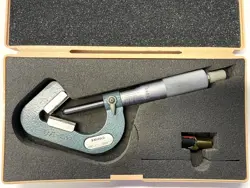 MITUTOYO 114-202 V-ANVIL MICROMETER, .093-1