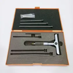 MITUTOYO DEPTH MICROMETER 129-115 DMC100-100 RANGE:0-100MM 0.01MM FROM JAPAN