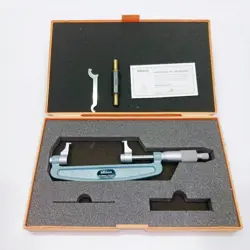 MITUTOYO CARIPER OUTSIDE MICROMETER 143-104 OMP-100 RANGE 75-100MM 0.01MM JAPAN