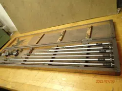 OLDER MITUTOYO INSIDE MICROMETER WITH RODS MACHINIST TOOL