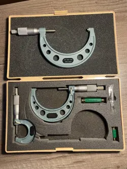 MITUTOYO MECHANICAL OUTSIDE MICROMETERS: 0-1