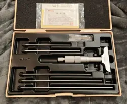 MITUTOYO DMC60-150 DEPTH MICROMETER MEASURING RANGE:0-150MM DEPTH GAUGE 129-112