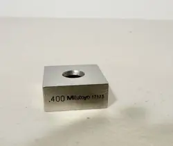 MITUTOYO STEEL SQUARE GAGE BLOCK .400”