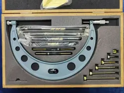 MITUTOYO 104-136 OUTSIDE MICROMETER COMPLETE NEW SET 150-300MM 0.01MM