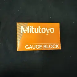 MITUTOYO STEEL GAUGE BLOCK; PART NO. 611191-23; SIZE .10 IN; USED