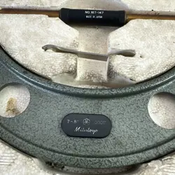 MITUTOYO 7-8” MICROMETER .0001” NO. 167-147