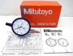 NEW MITUTOYO 2046A-01 DIAL INDICATOR 0 TO 10 MM RANGE IN BOX W/ PAPERWORK