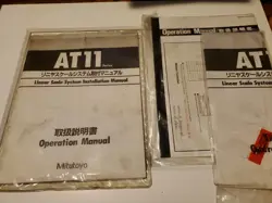 MITUTOYO AT11 LINEAR SCALE SYSTEM INSTALLATION/OPERATION MANUAL AND PAPERWORK 