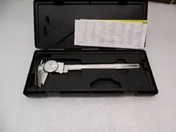 MITUTOYO DIAL CALIPER: 8'' RANGE, 0.001'' GRADUATION, 0.1'' PER REVOLUTION 1.96