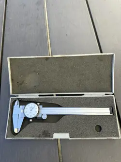 CALIBRATED MITUTOYO 505-637-50 DIAL CALIPER 6