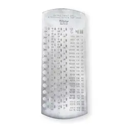MITUTOYO 950-208 DRILL GAGE,1.0-5.9MM, 57 HOLES