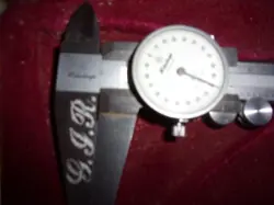 VINTAGE MITUTOYO 8” DIAL CALIPER 505-627 W/LINED HARD CASE