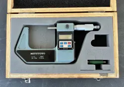 MITUTOYO DIGITAL MICROMETER 1-2” / 50-75MM RANGE #293-303 VINTAGE .0001”